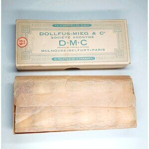 VTG 12 Rolls DMC Dollfus-Mieg & C Cotton Embroidery Thread Art 70 Blanc Neige